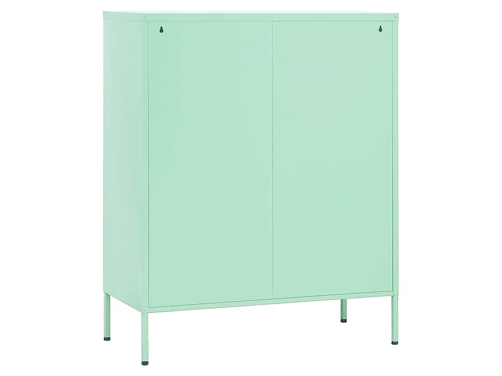 Armário de arrumação aço 80x35x101,5 cm verde-hortelã