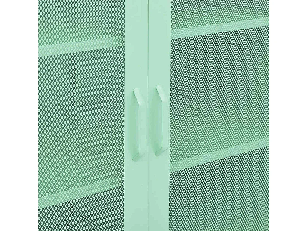 Armário de arrumação aço 80x35x101,5 cm verde-hortelã