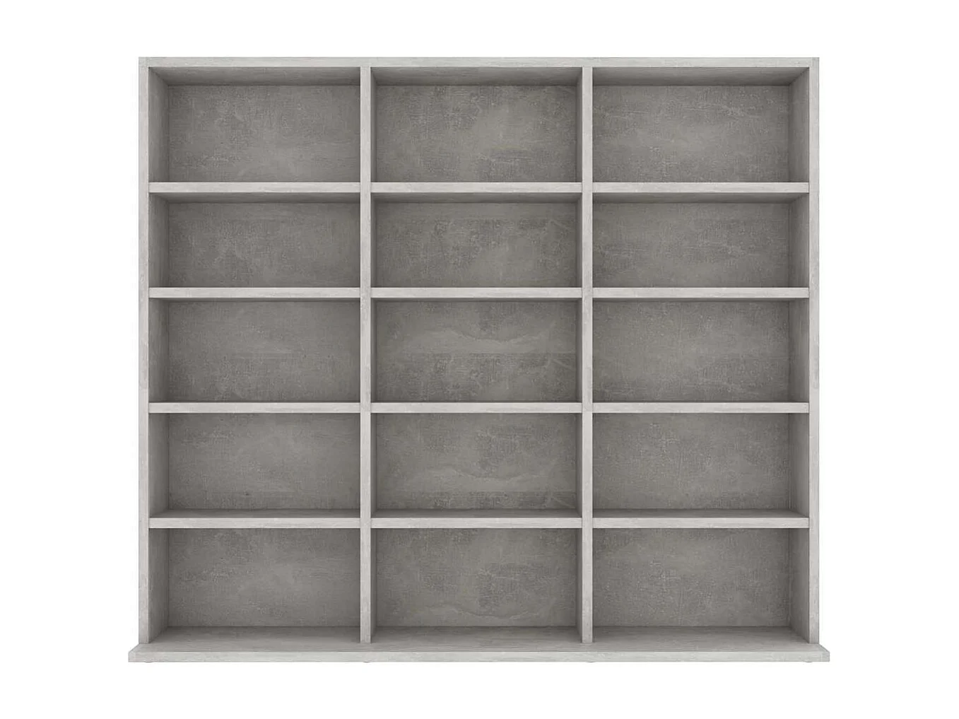 Armoire à CD Gris béton 100x23x89,5 cm Bois d’ingénierie