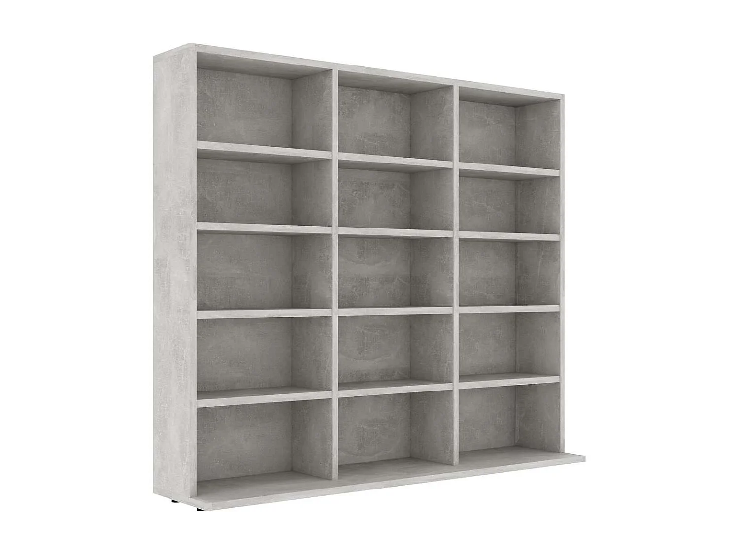 CD-Regal Betongrau 100x23x89,5 cm Holzwerkstoff