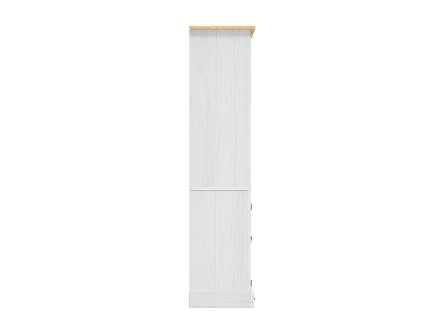 Aparador Corona Range de pino mexicano blanco 80x40x170 cm