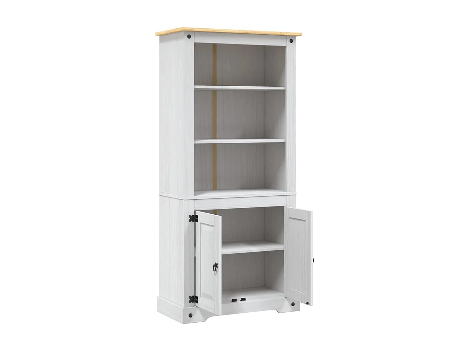 Placard Gamme Corona Pin mexicain Blanc 80x40x170 cm