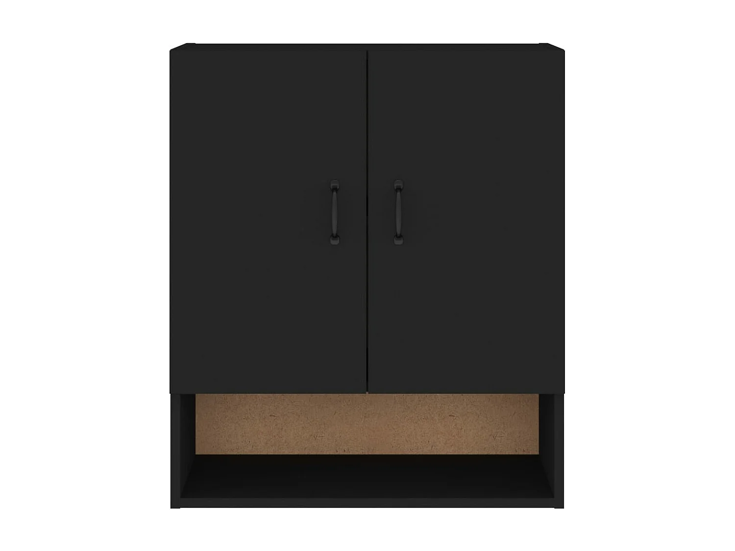 Armoire murale Noir 60x31x70 cm Bois d'ingénierie