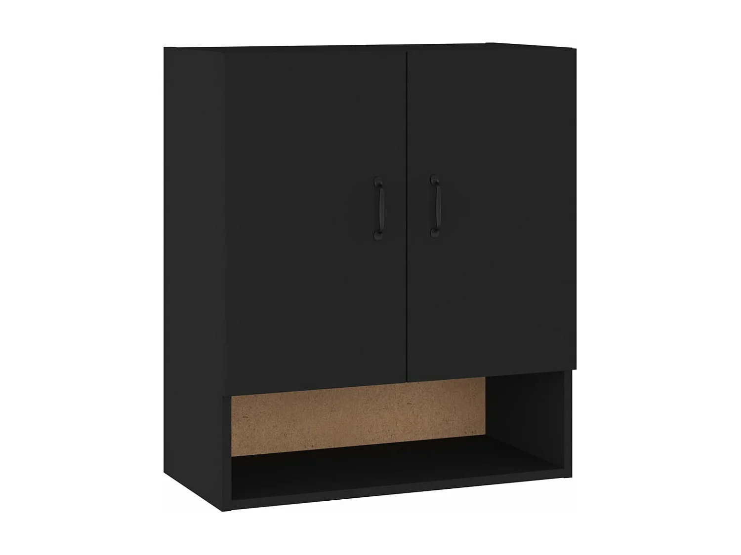 Armoire murale Noir 60x31x70 cm Bois d'ingénierie