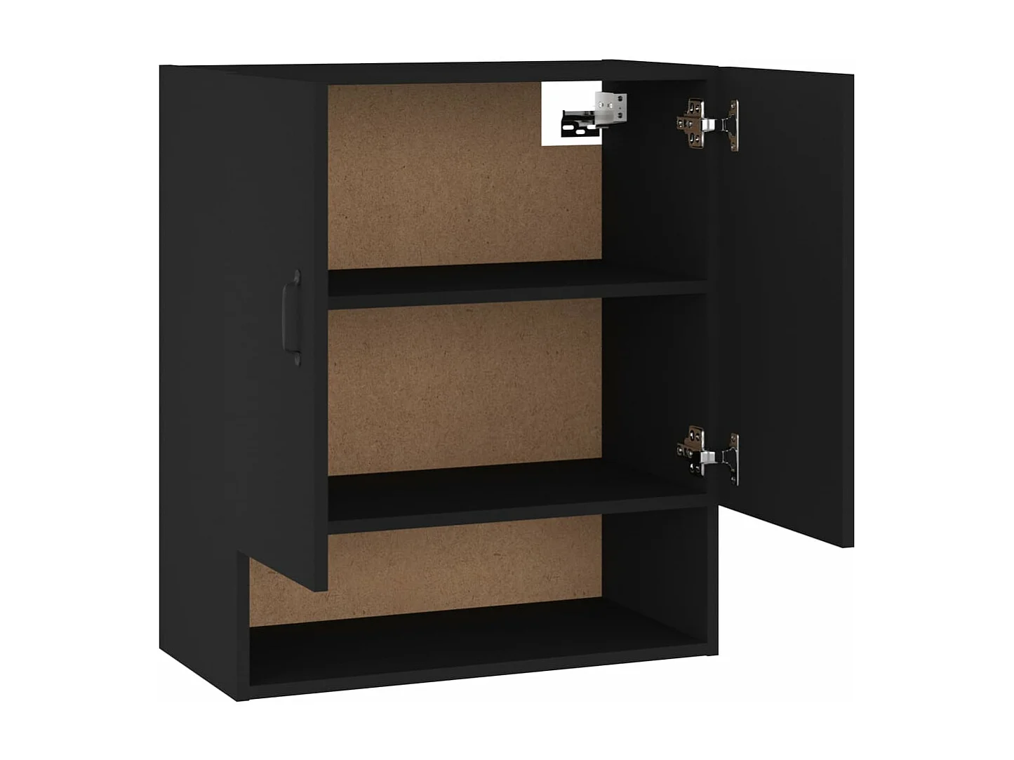 Armoire murale Noir 60x31x70 cm Bois d'ingénierie