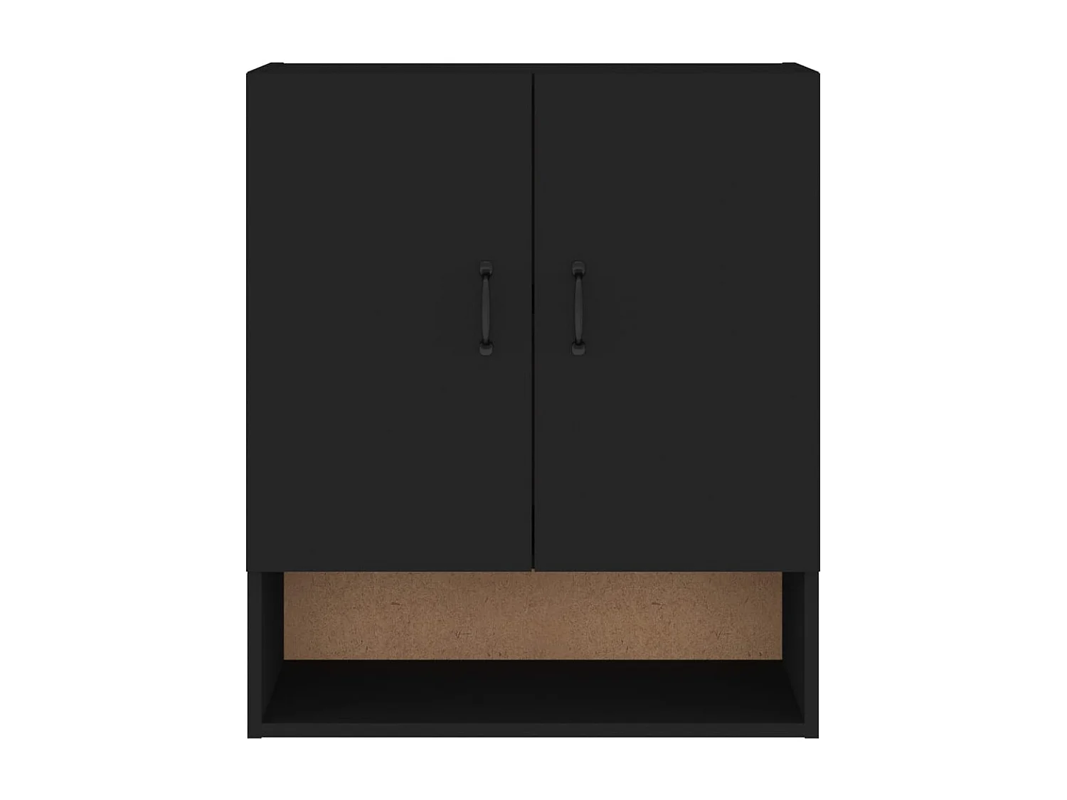 Armoire murale Noir 60x31x70 cm Bois d'ingénierie