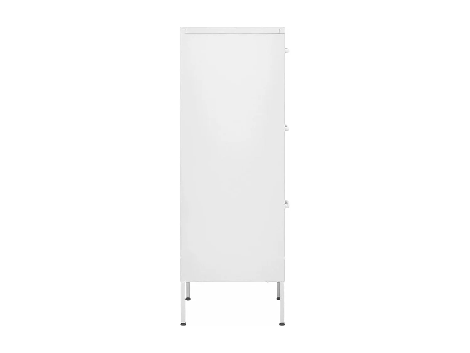 Lagerschrank Weiß 42,5x35x101,5 cm Stahl