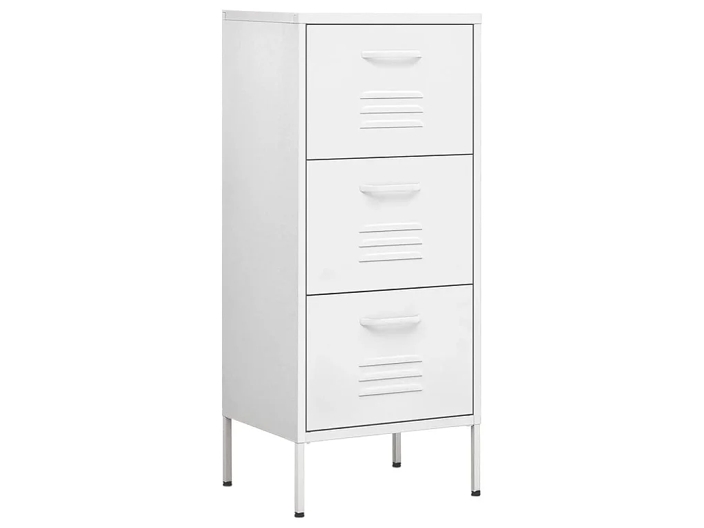 Armário de arrumação aço 42,5x35x101,5 cm branco