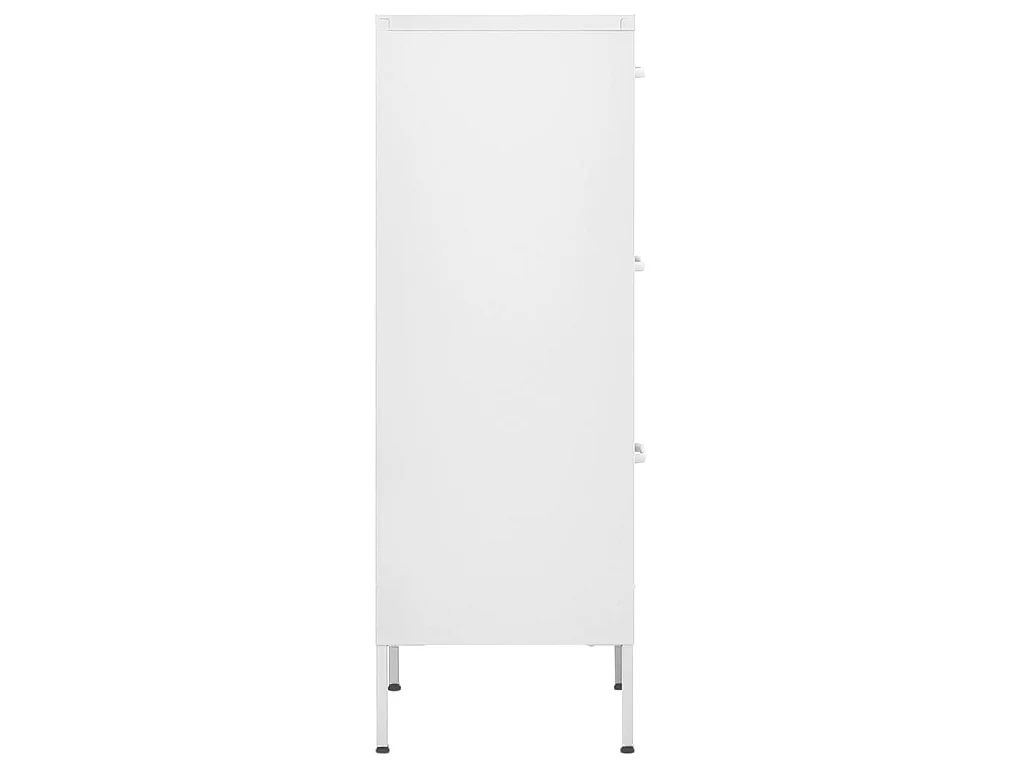 Armário de arrumação aço 42,5x35x101,5 cm branco