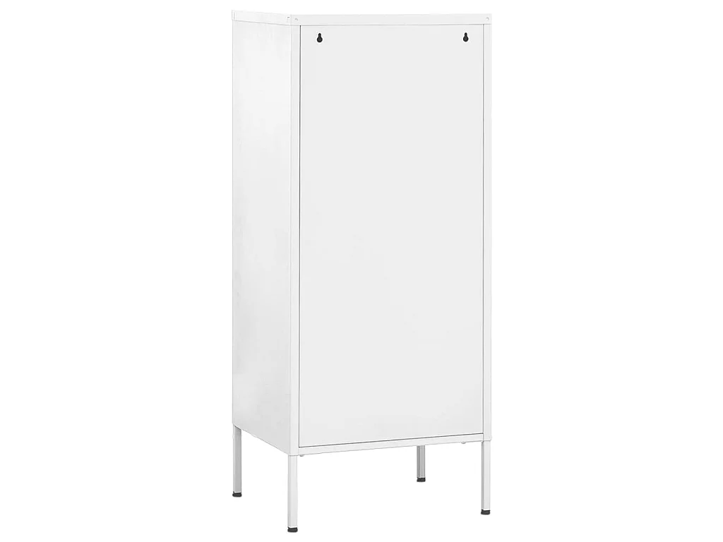 Armário de arrumação aço 42,5x35x101,5 cm branco