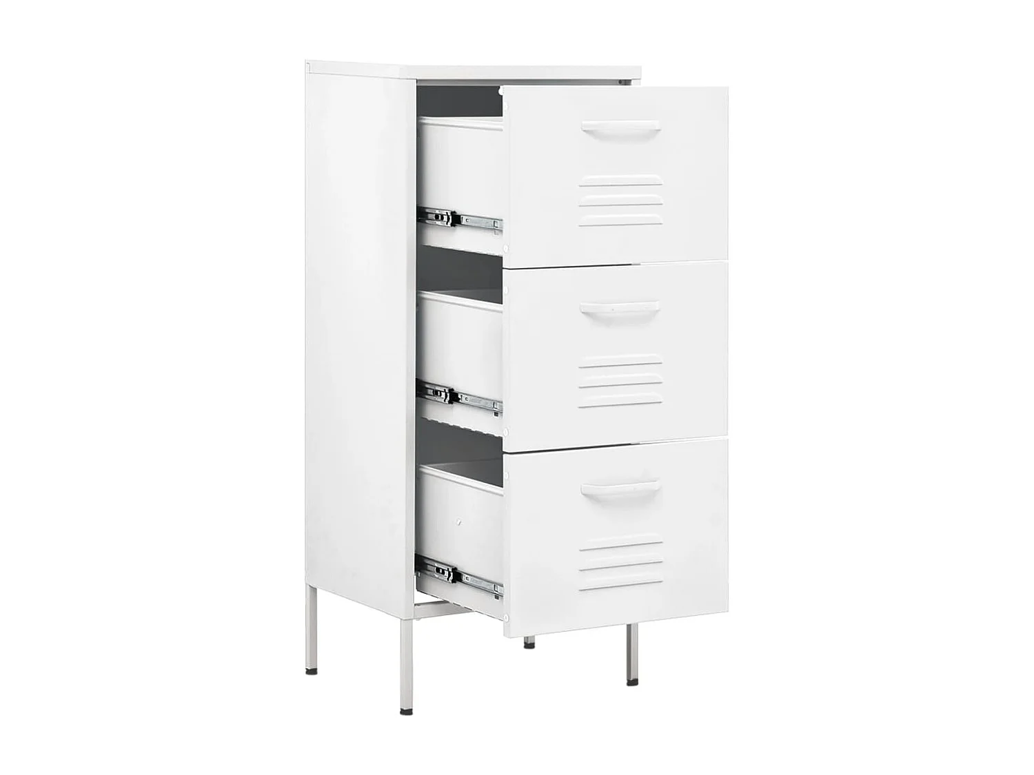 Armário de arrumação aço 42,5x35x101,5 cm branco