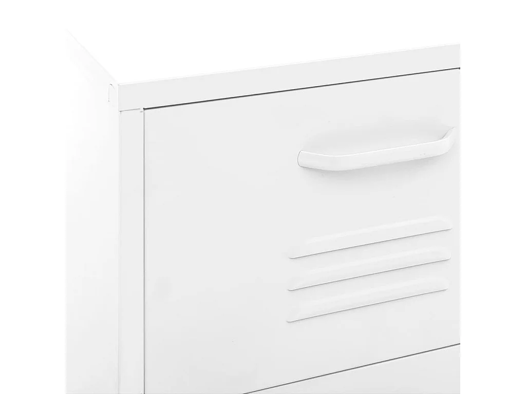 Armoire de rangement Blanc 42,5x35x101,5 cm Acier