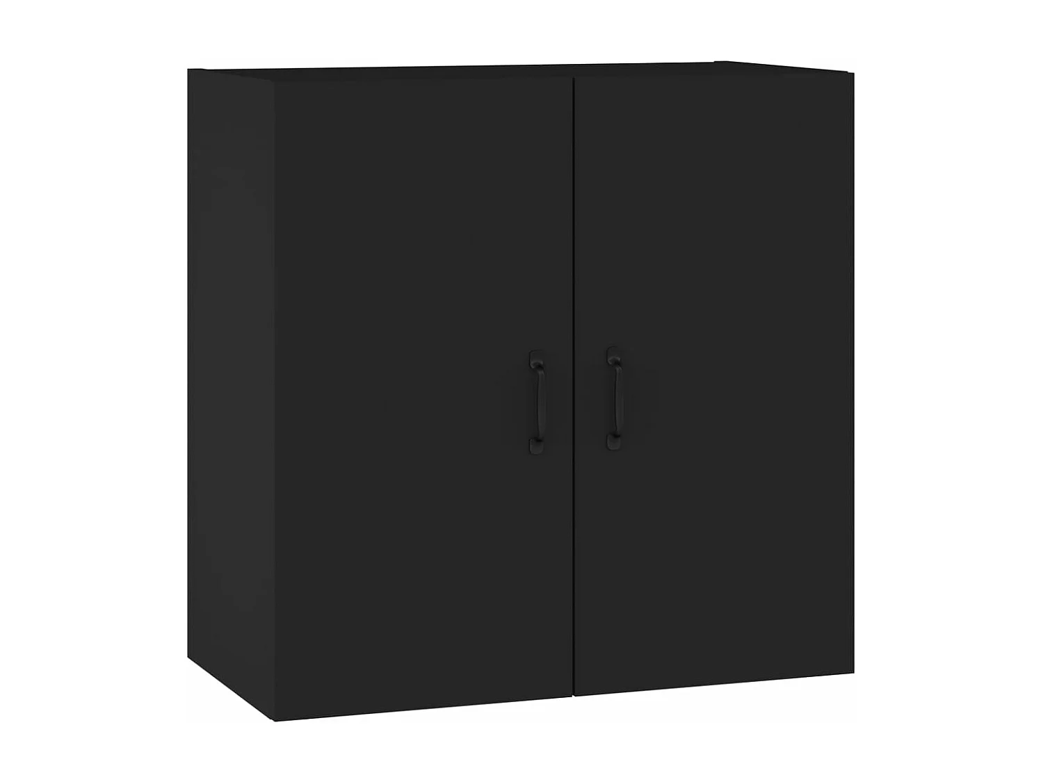 Armário parede 60x31x60 cm derivados de madeira preto