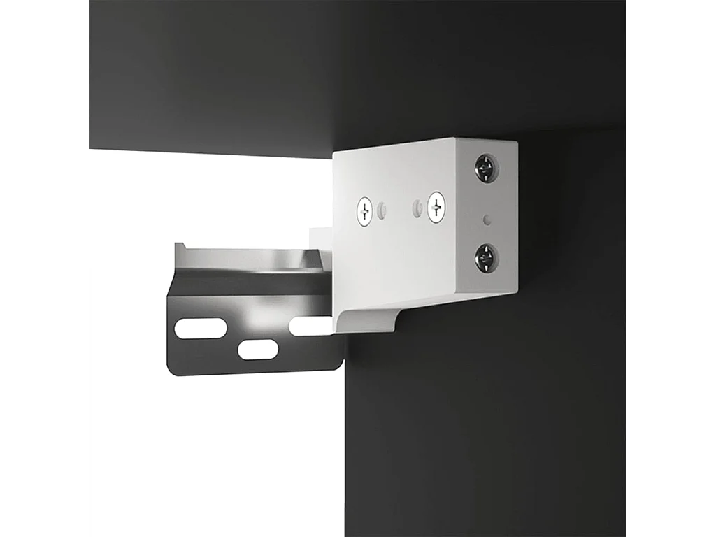 Armário parede 60x31x60 cm derivados de madeira preto