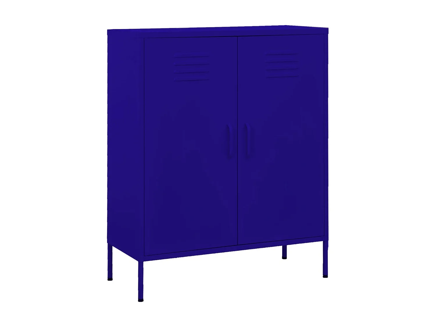Armoire de rangement Bleu marine 80x35x101,5 cm Acier