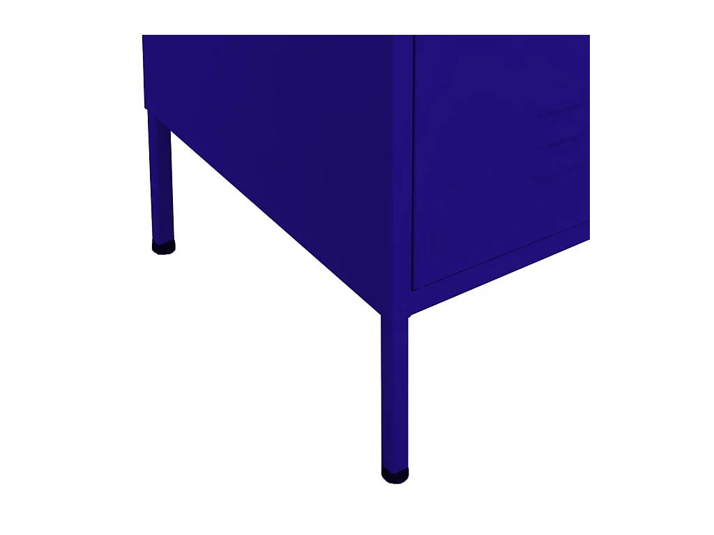 Armoire de rangement Bleu marine 80x35x101,5 cm Acier