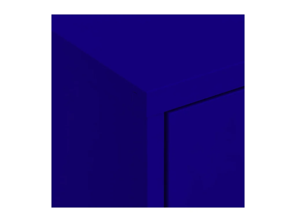 Armoire de rangement Bleu marine 80x35x101,5 cm Acier