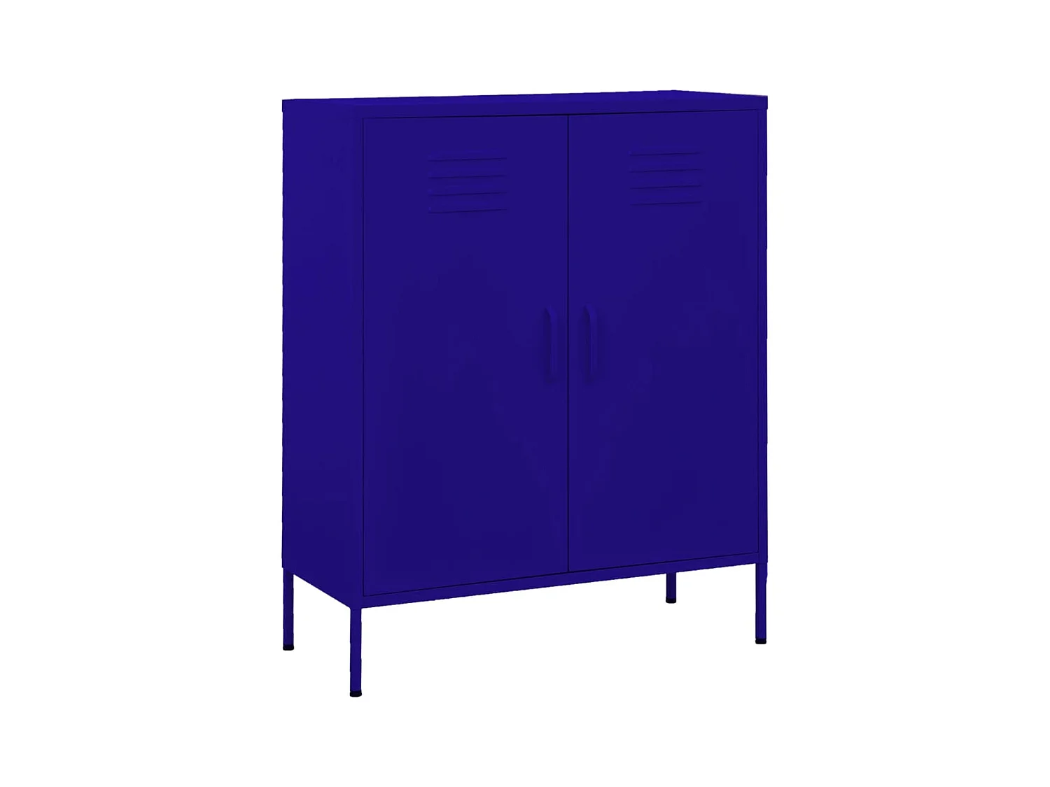 Opbergkast 80x35x101,5 cm staal marineblauw
