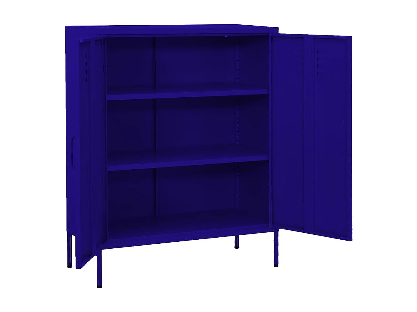 Lagerschrank Marineblau 80x35x101,5 cm Stahl