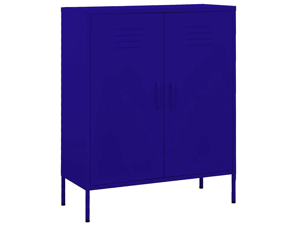 Armoire de rangement Bleu marine 80x35x101,5 cm Acier