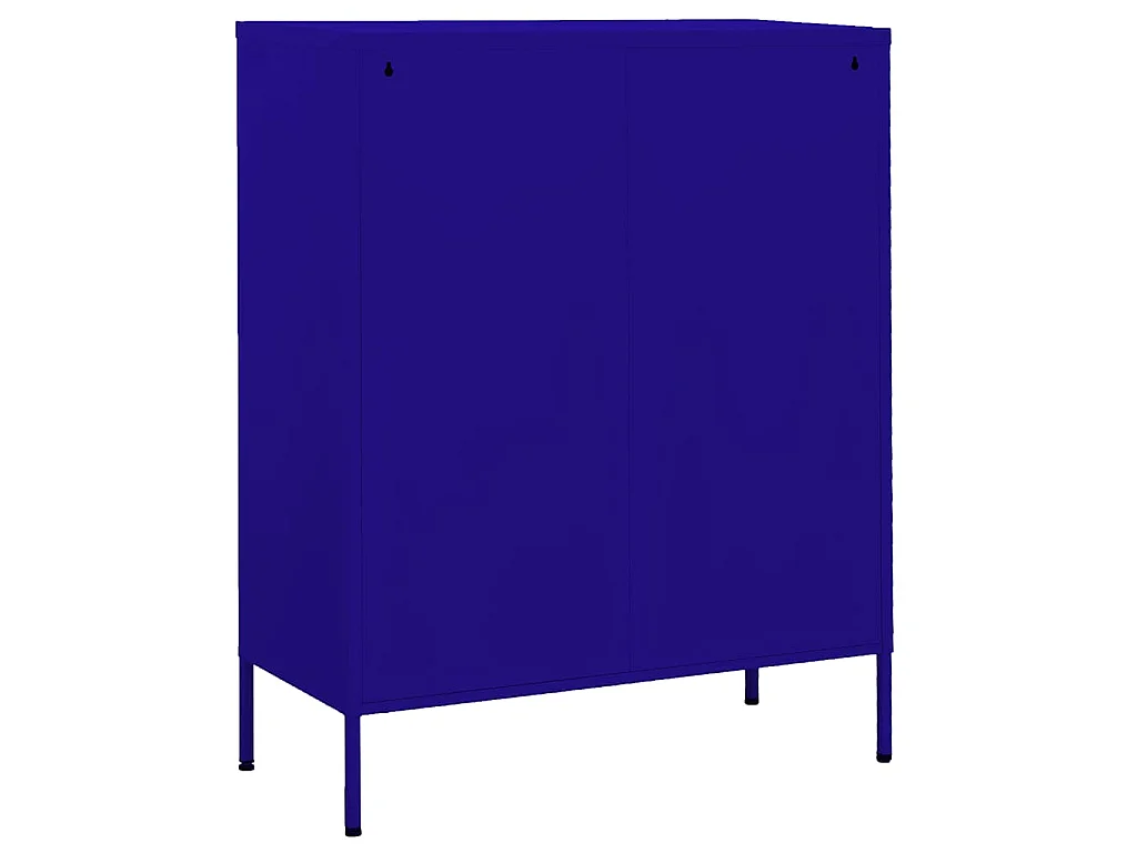 Armoire de rangement Bleu marine 80x35x101,5 cm Acier