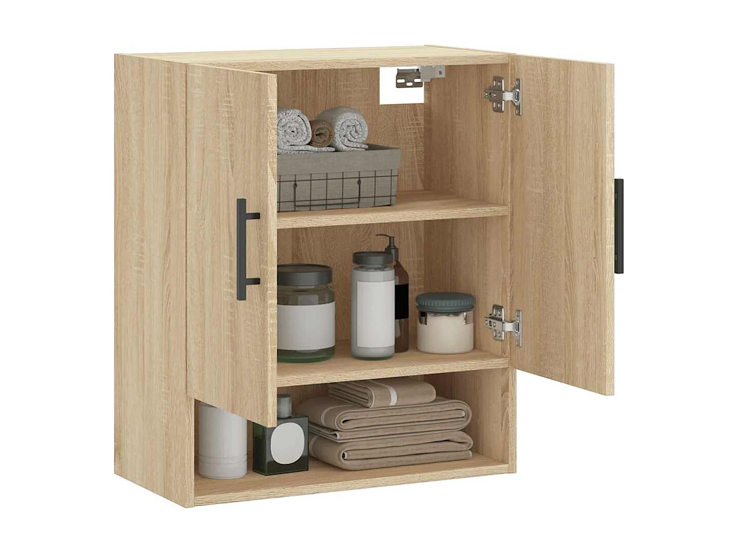 Armoire murale chêne sonoma 60x31x70 cm bois d'ingénierie