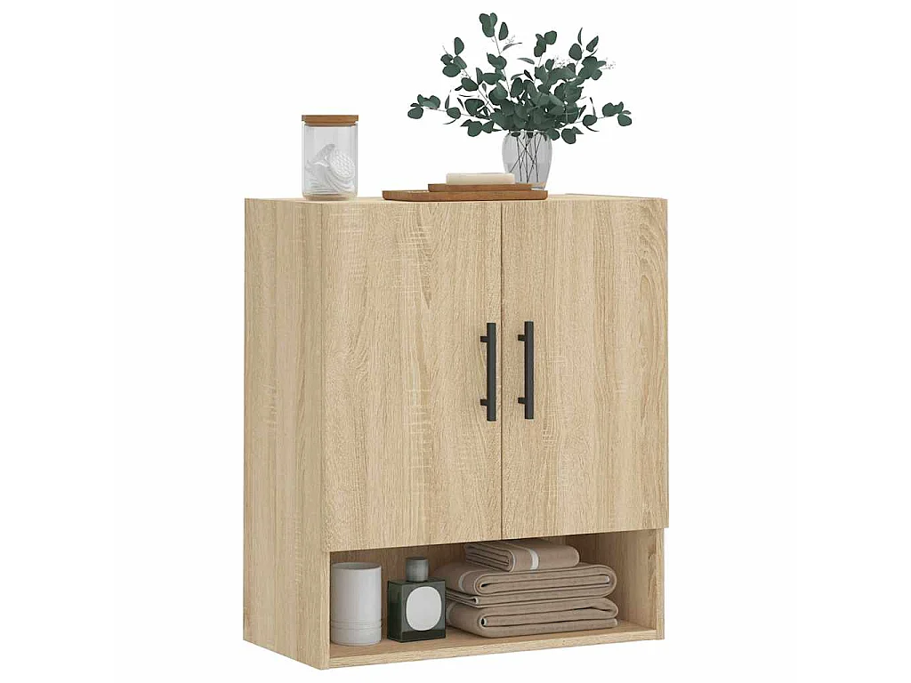 Armoire murale chêne sonoma 60x31x70 cm bois d'ingénierie