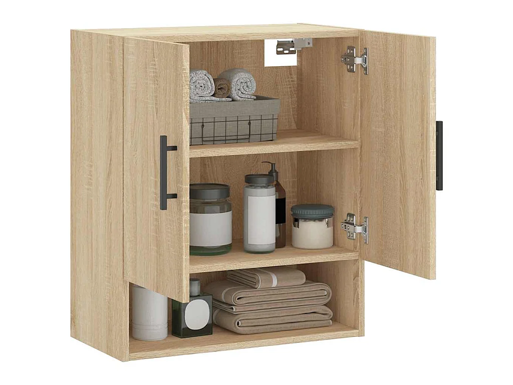 Armoire murale chêne sonoma 60x31x70 cm bois d'ingénierie