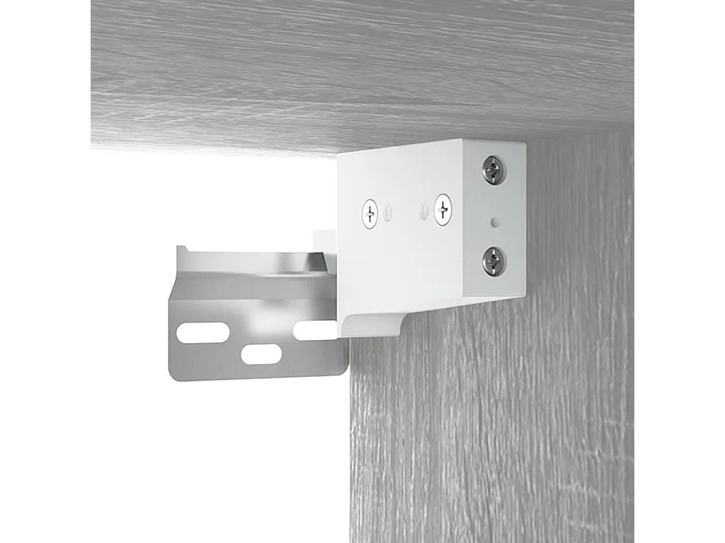 Armoire suspendue Sonoma gris 35x34x90 cm Bois d'ingénierie