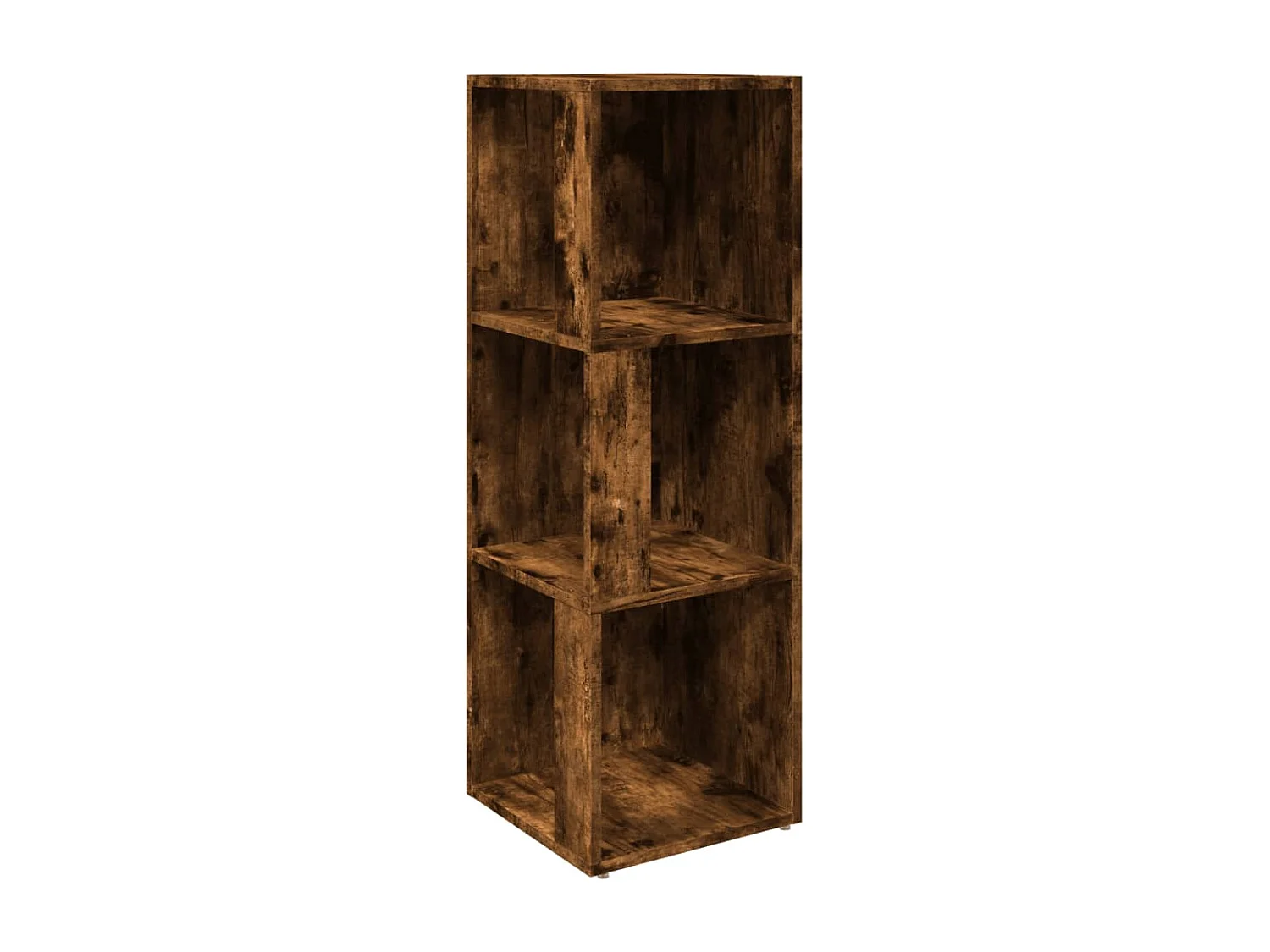 Armoire d'angle Chêne fumé 33x33x100 cm Bois d'ingénierie