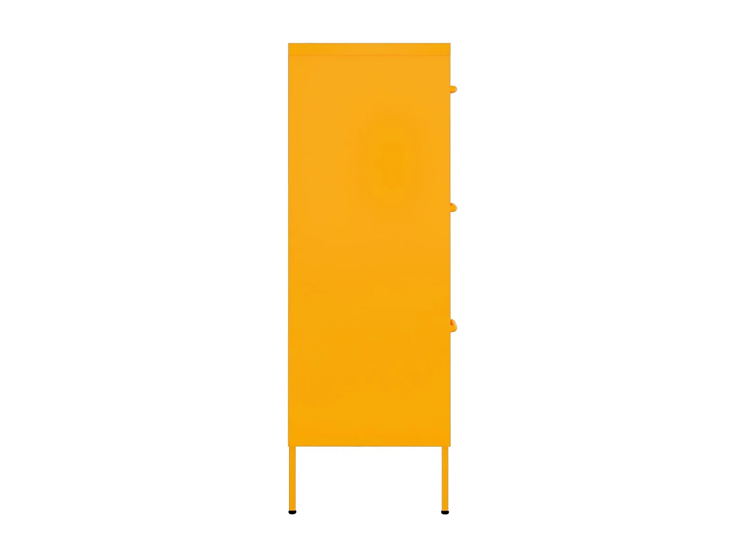 Armoire à tiroirs Jaune moutarde 80x35x101,5 cm Acier