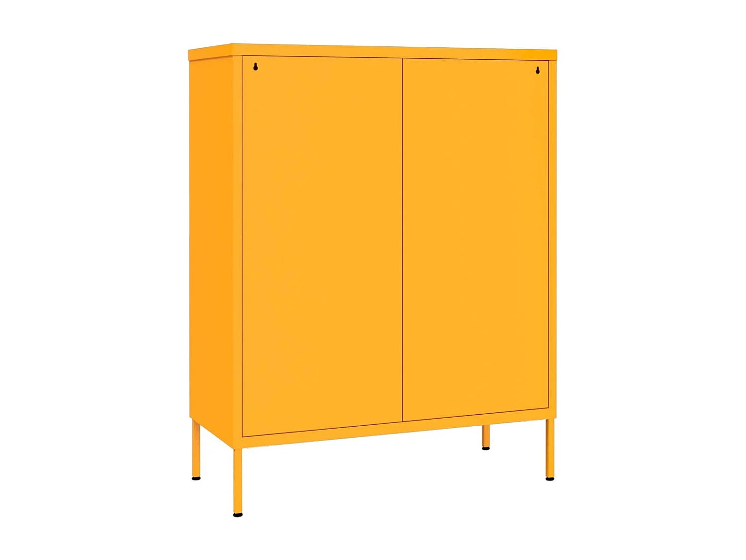 Armoire à tiroirs Jaune moutarde 80x35x101,5 cm Acier
