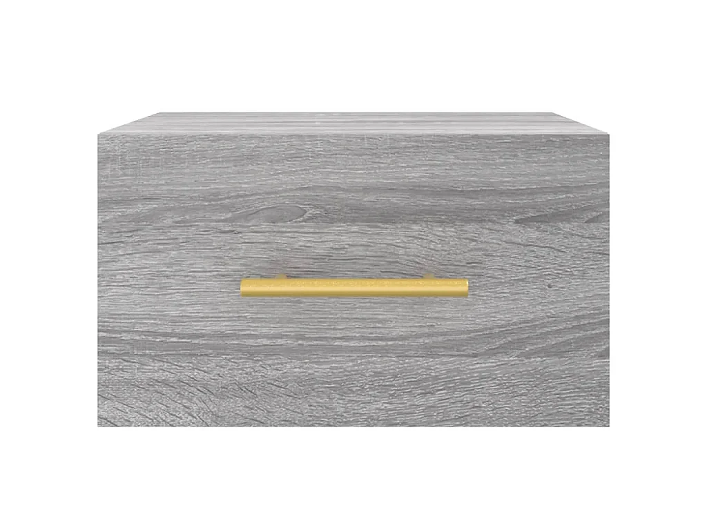 Mesa de cabeceira montagem na parede cinzento sonoma 35x35x20cm