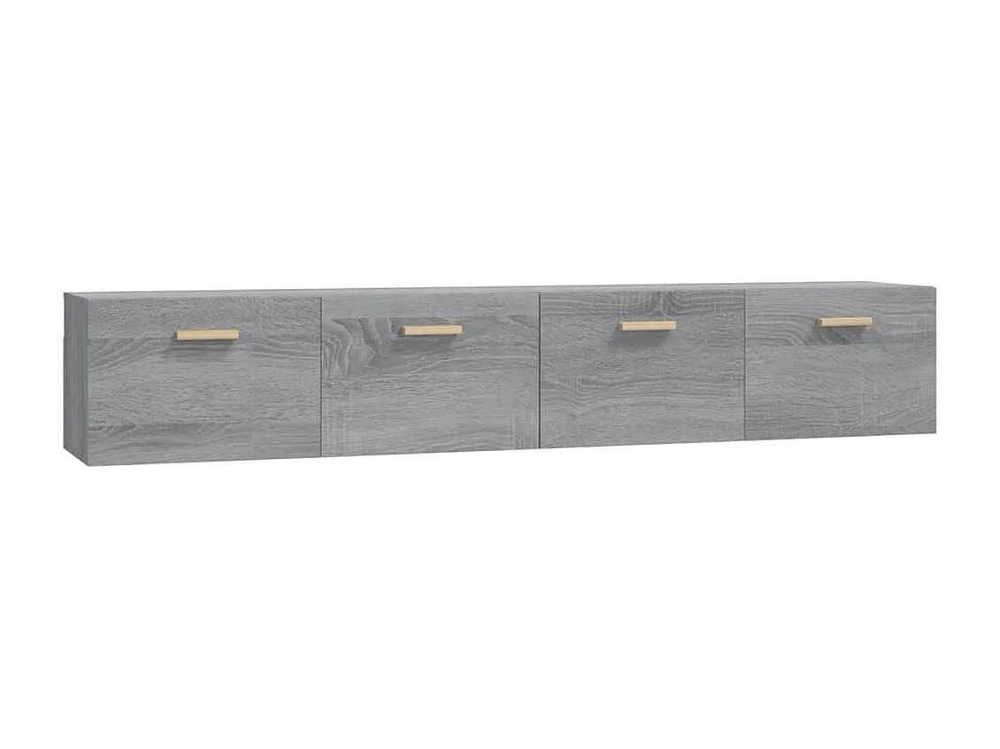 Armoires murales 2 pcs Sonoma gris 100x36,5x35 cm