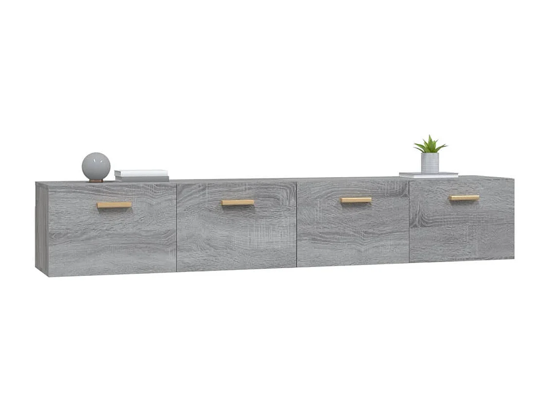 Armoires murales 2 pcs Sonoma gris 100x36,5x35 cm