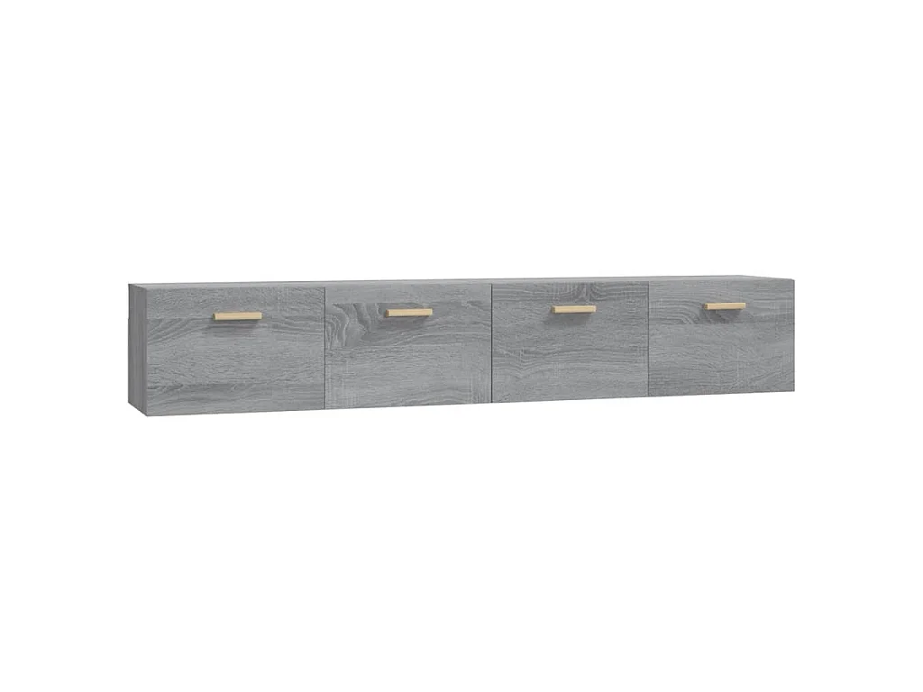 Armoires murales 2 pcs Sonoma gris 100x36,5x35 cm