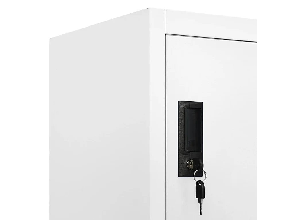 Armoire à casiers Blanc 90x45x180 cm Acier