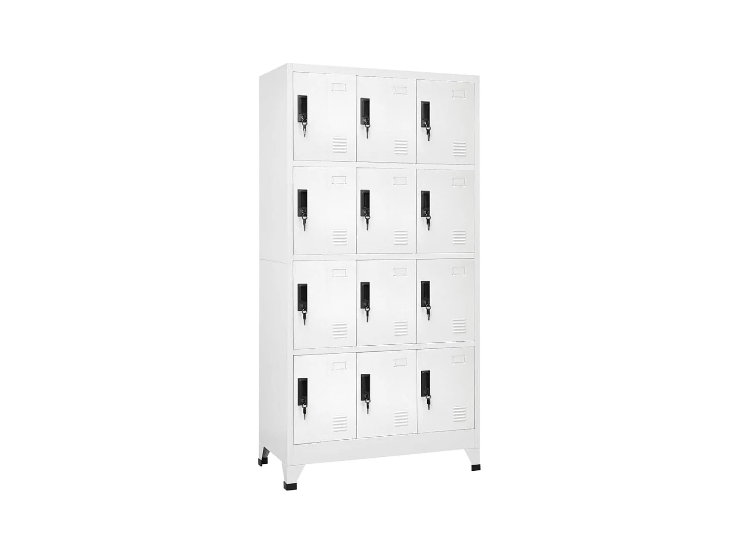 Armoire à casiers Blanc 90x45x180 cm Acier