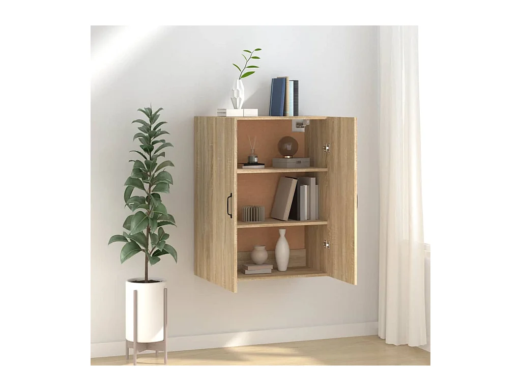 Armoire suspendue Chêne sonoma 69,5x34x90 cm Bois d'ingénierie