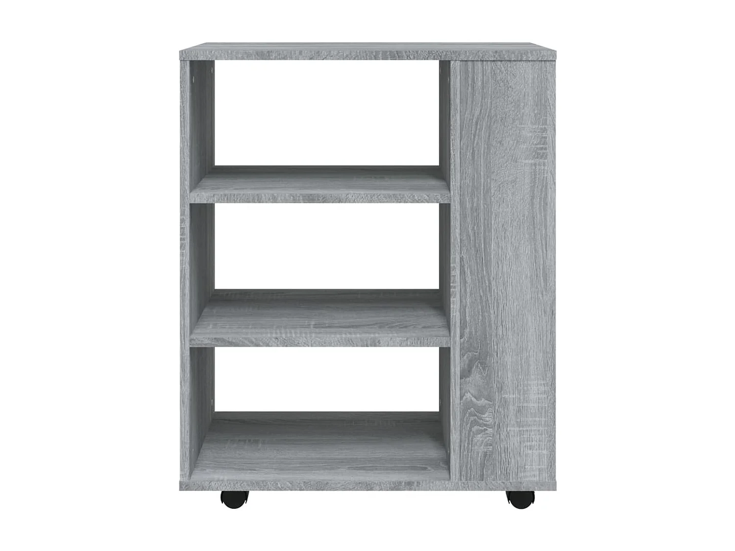Rollschrank Grau Sonoma 60x35x75 cm Holzwerkstoff