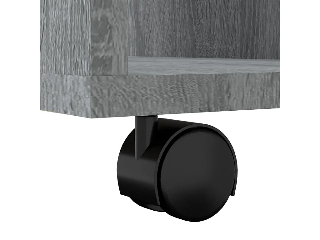 Rollschrank Grau Sonoma 60x35x75 cm Holzwerkstoff