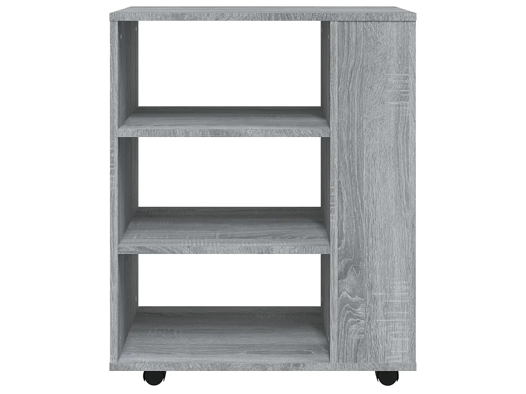 Rollschrank Grau Sonoma 60x35x75 cm Holzwerkstoff
