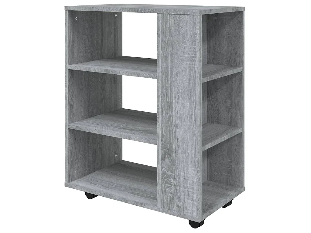 Rollschrank Grau Sonoma 60x35x75 cm Holzwerkstoff