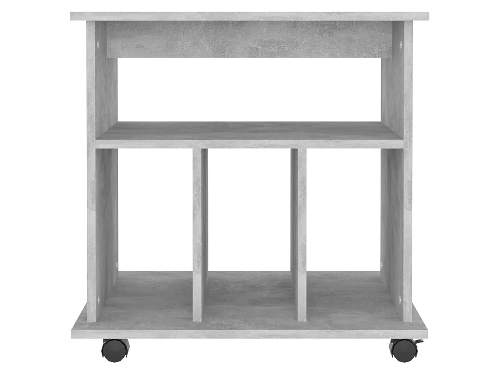 Rolkast 60x45x60 cm bewerkt hout betongrijs