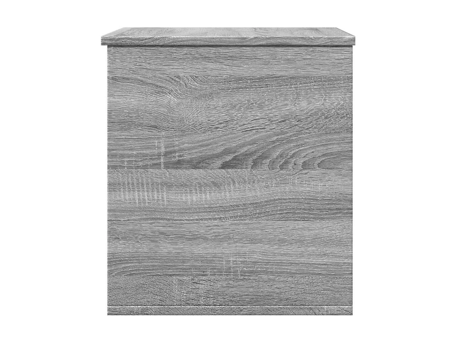 Opbergbox 60x42x46 cm bewerkt hout grijs sonoma eikenkleurig