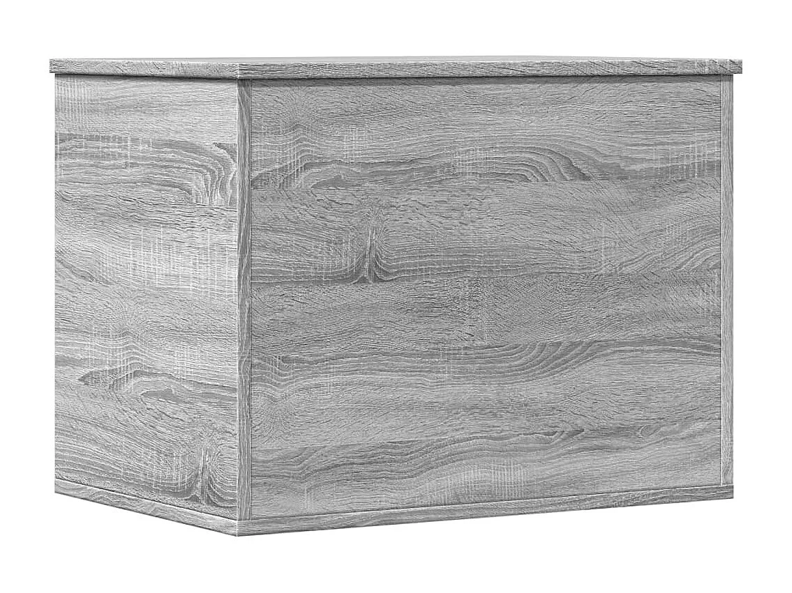 Boîte de rangement sonoma gris 60x42x46 cm bois d'ingénierie