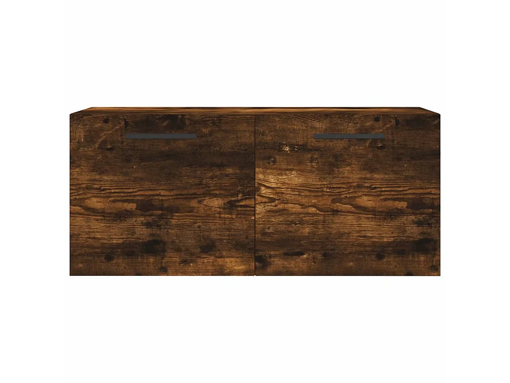 Mobile a Parete Rovere Fumo 80x36,5x35 cm in Legno Multistrato