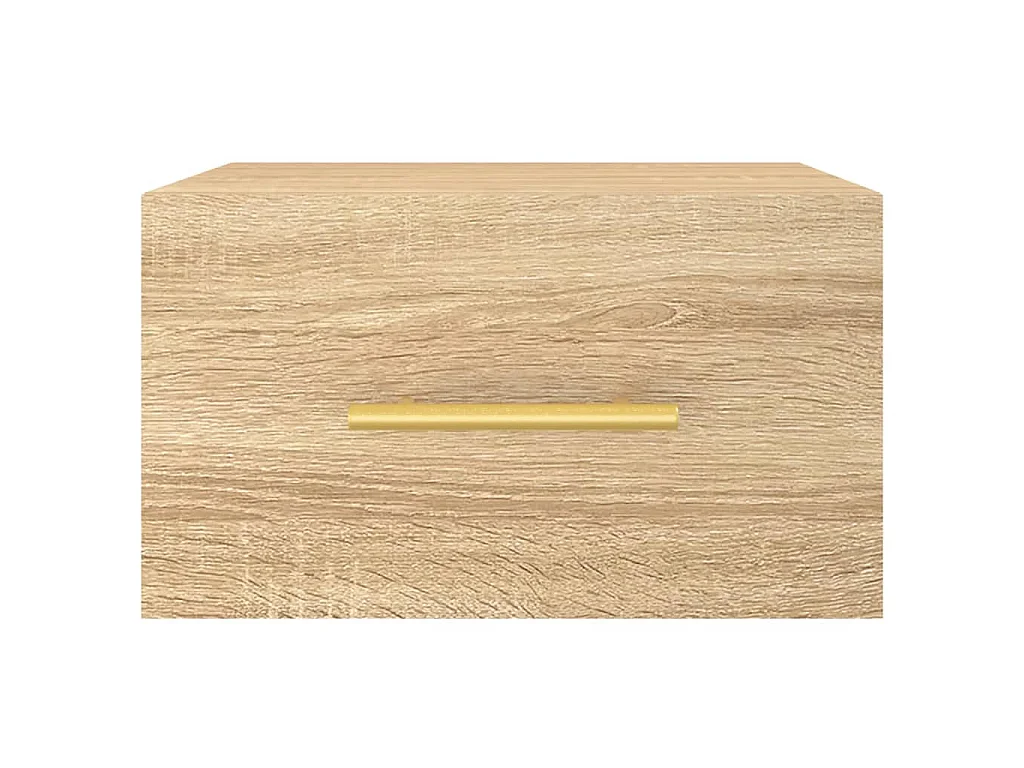 Wand-Nachttische 2 Stk. Sonoma-Eiche 35x35x20 cm