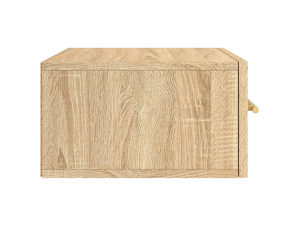 Wand-Nachttische 2 Stk. Sonoma-Eiche 35x35x20 cm