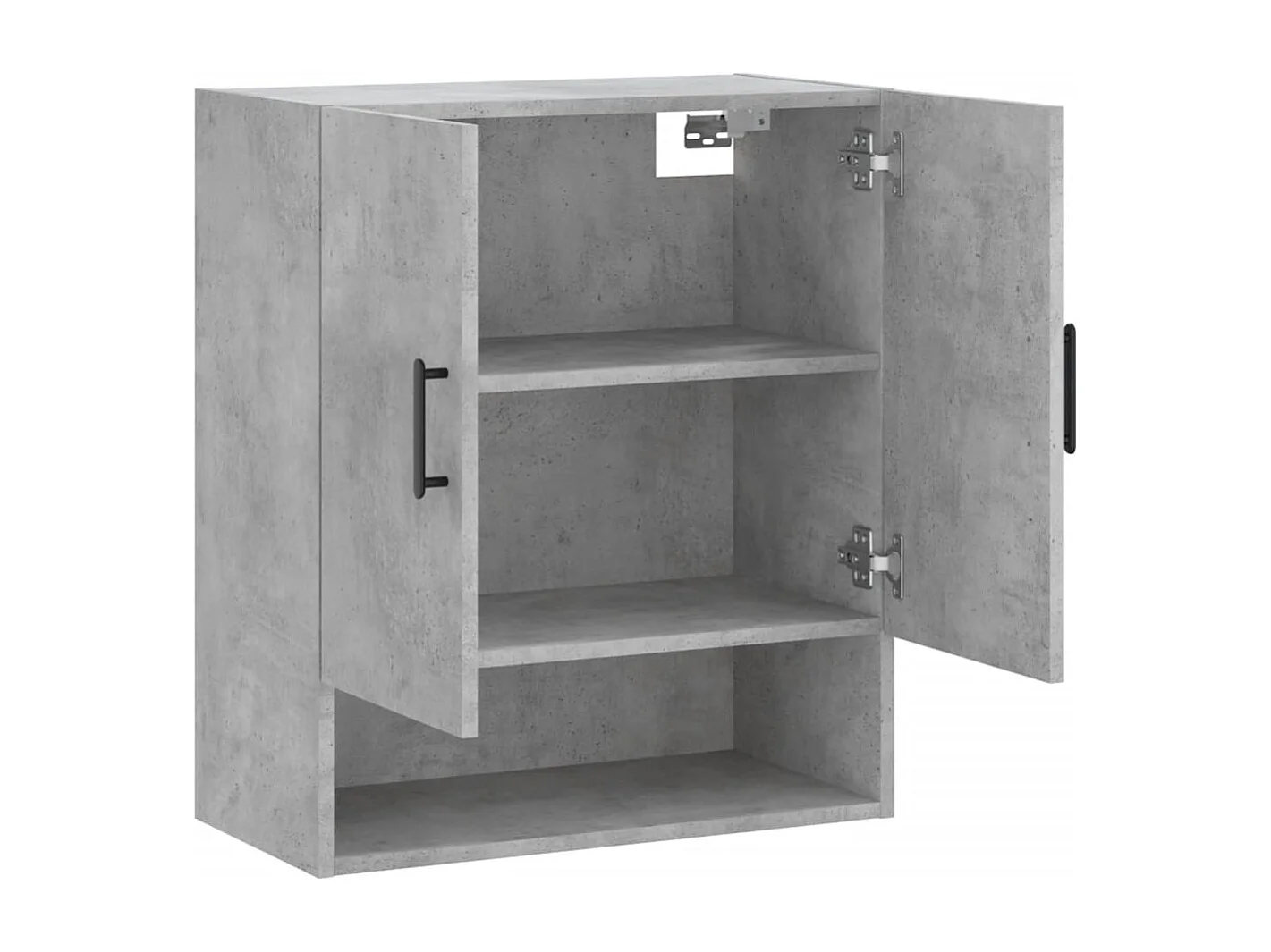 Armoire murale gris béton 60x31x70 cm bois d'ingénierie